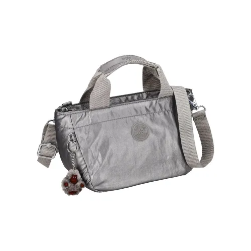 Kipling Нейлоновая Сумка Маленькая Женская Серебряная