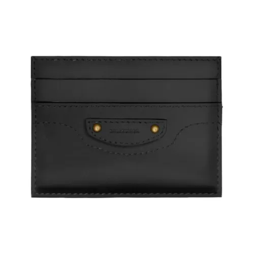 Balenciaga Neo Classic Коровья кожа Держатель для карт Держатель для карт Женский Черный