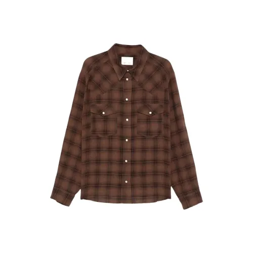 ISABEL MARANT Коричневый Мужские Рубашки