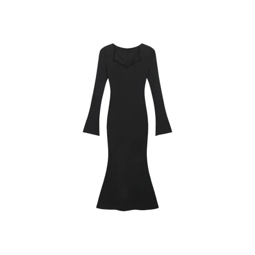 Incolore Длинное платье с длинными рукавами женское