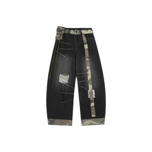 BEAR UNION Черные Женские Джинсы