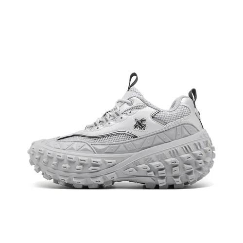 NFL High Wheel Толстая подошва Низкий топ Серый Унисекс