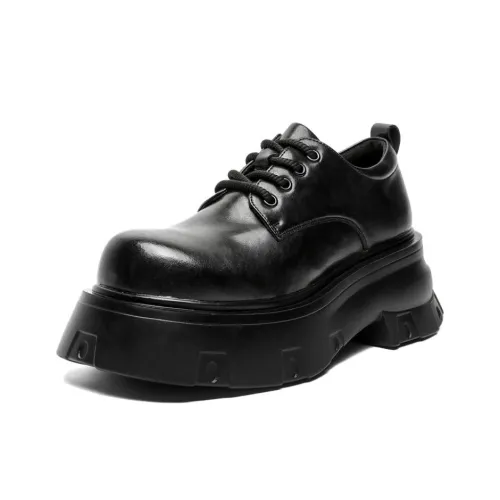 WEISHIBANGWEI Повседневные кожаные туфли Мужские Черные