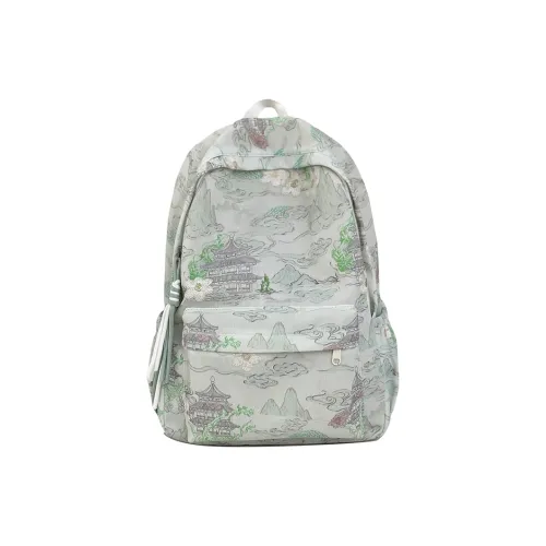 OKEKE Нейлон Рюкзак Большой Женский Зеленый Синий Розовый Желтый