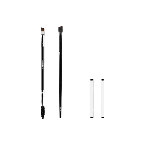 Monalis Двойная головка Уголная щетка для бровей и пудра портативная щетка для бровей и теней для век набор из 2 штук кисть для макияжа все