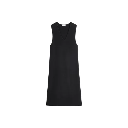 Inman Черный Ambient Exquisite Coquette Style Autumn Premium Feel Timeless Sleeveless Dress Women's