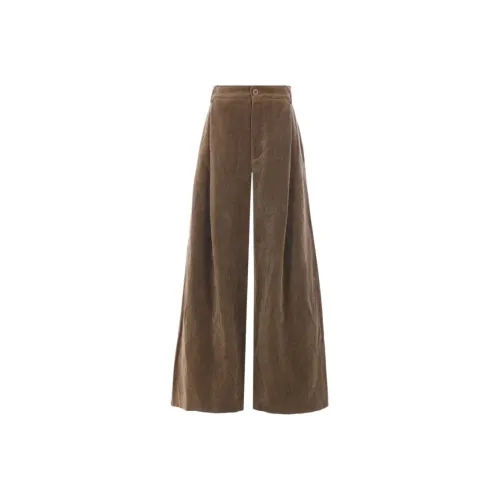 UMA WANG Горчичный цвет Женские Повседневные Брюки