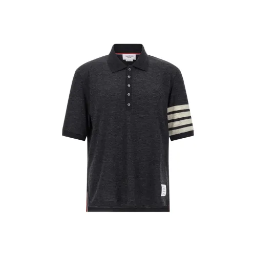 THOM BROWNE Серый Мужской Поло