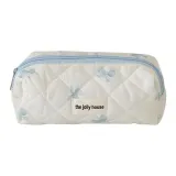 Бант Макияж Сумка-Синий-Трубы