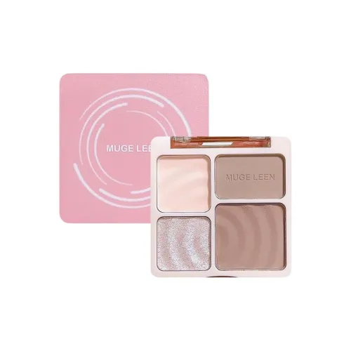 MUGE LEEN 4 цвета Дерево Shadow Волна Хайлайтер Контуринг ALL IN One Легко смешивается