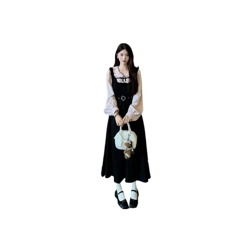 ZCDECO Длинное платье с длинными рукавами женское