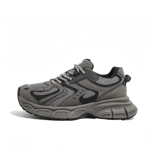 K KANGXUANAN Износостойкий и Легкий Низкий Топ Кроссовки с Толстой Подошвой Женские Серые