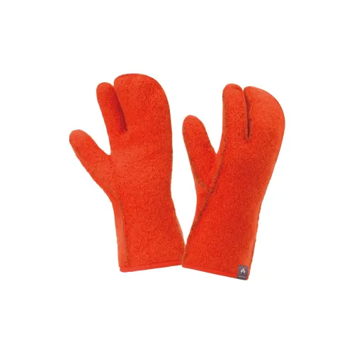 MONTBELL Вязаные перчатки из шерсти Унисекс Оранжевый