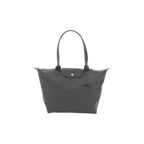 LONGCHAMP Le Pliage Нейлон Одно Плечо Сумка Большая Женская Серого цвета