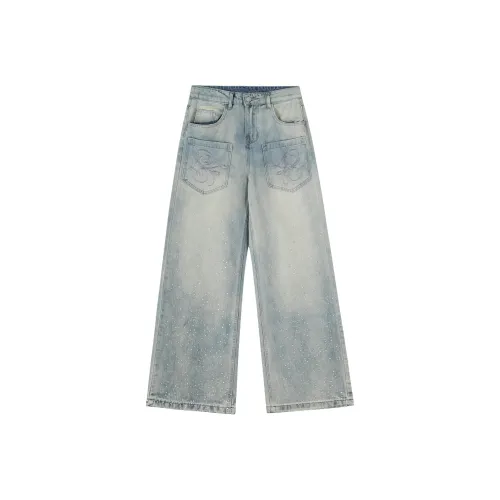 BEAR UNION Светло-синие Женские Джинсы
