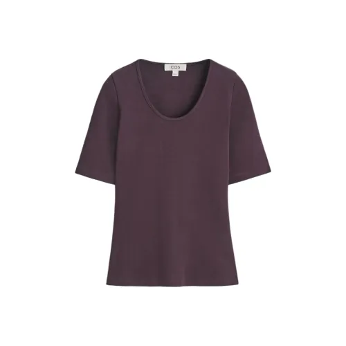 COS Бургунди Женские T-рубашки