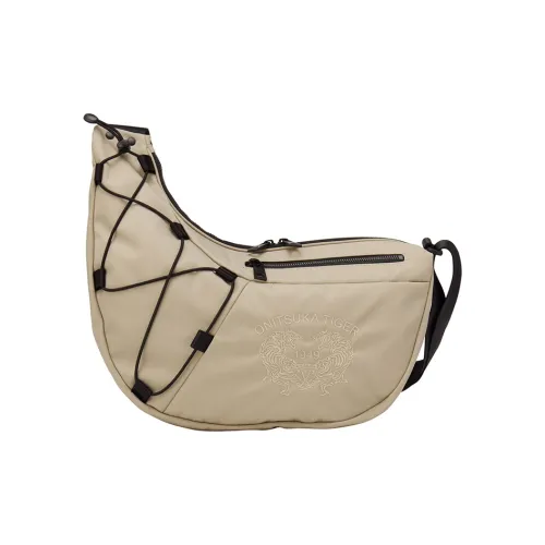 Onitsuka Tiger Nylon Post Bag Сумка через плечо Унисекс Бежевый