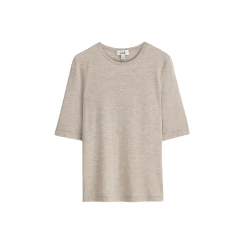 COS Светло-бежевые Женские T-рубашки