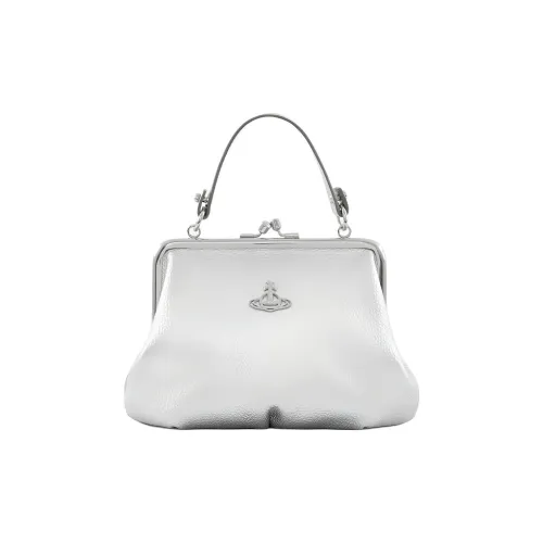 Вивьен Вествуд Granny Frame ПУ (полиуретан) Сумка Женская Серебряная