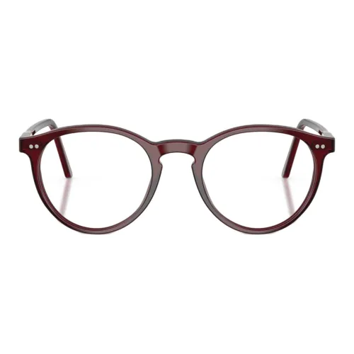 Polo Ralph Lauren Ацетатные круглые оправы для очков Мужские Бордовые