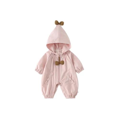 XiaoJinBu Розовые Детские Комбинезоны / Ползунки