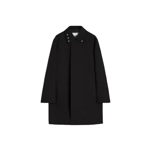 JIL SANDER Мужское черное пальто