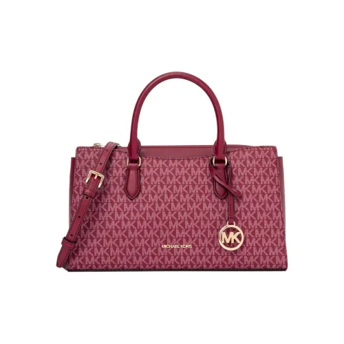 MICHAEL KORS Покрытый холст Одно плечо Сумка Средний Женский Вишнево-красный