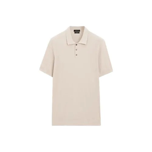 Massimo Dutti Бежевая Мужская Поло