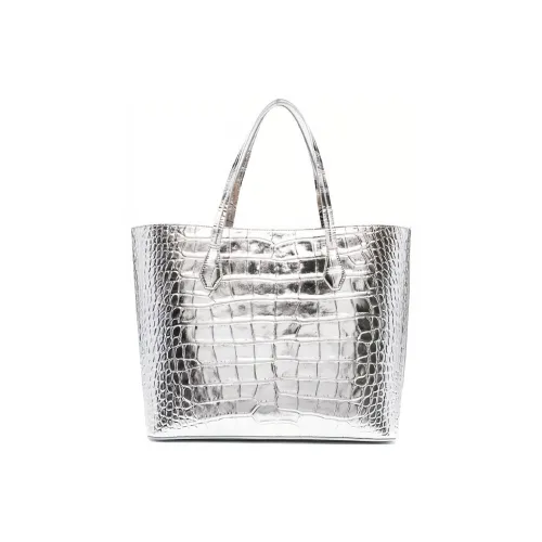 GIVENCHY Кожа Тоут Сумка Сумка для покупок Сумка Сумка через плечо Женская Серебряная