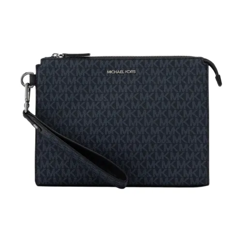 MICHAEL KORS Cooper Холст Клатч Большой Мужской Морской Синий