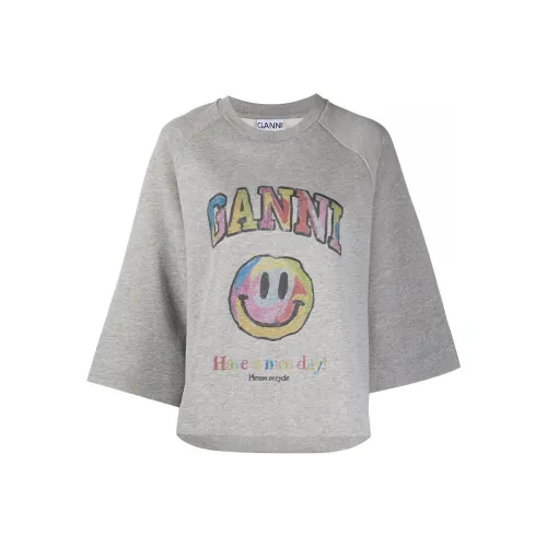 GANNI Серый Женские Свитшоты