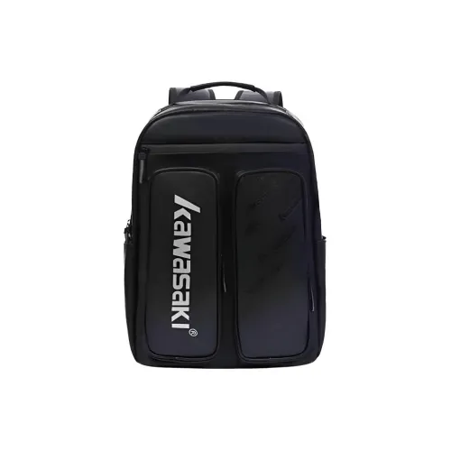 Kawasaki Бадминтон Ракетки Сумки 2 Пачки Повседневный Стиль Рюкзак Туманный Черный Унисекс