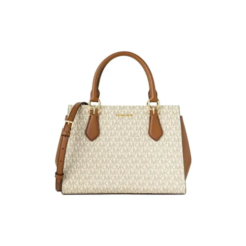 MICHAEL KORS Marilyn Покрытый холст Сумка через плечо Сумка среднего размера Женская Белая