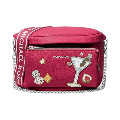 MICHAEL KORS Slater Полиуретан Сумка через плечо Средняя Женская Темно-малиновый
