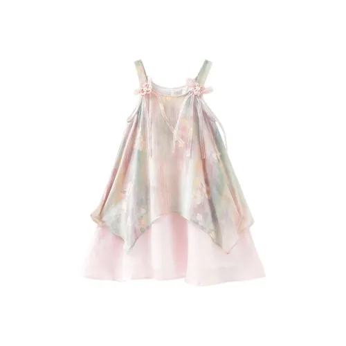 Mami Macca Полные С принтом Платья для девочек