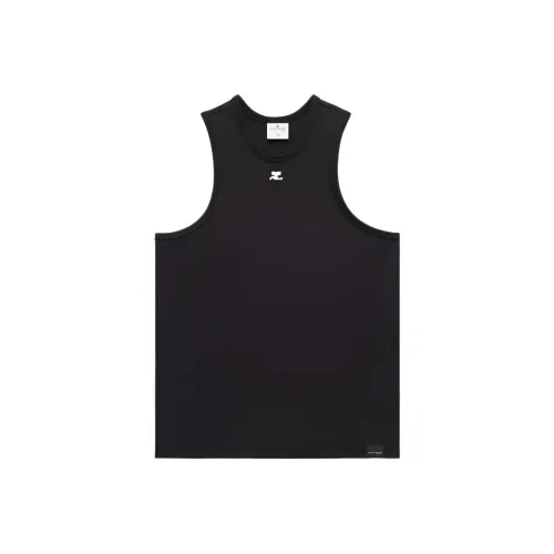 COURREGES Мужские черные майки