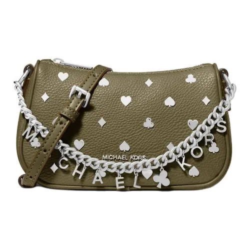 MICHAEL KORS CARMELA ПУ (полиуретан) Сумка через плечо маленькая женская сумка оливковый цвет