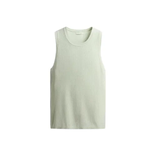 ZARA Светло-синие мужские майки