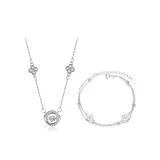 Сердцебиение Четырехлистный Клевер Коллекция [Ожерелье + Браслет]