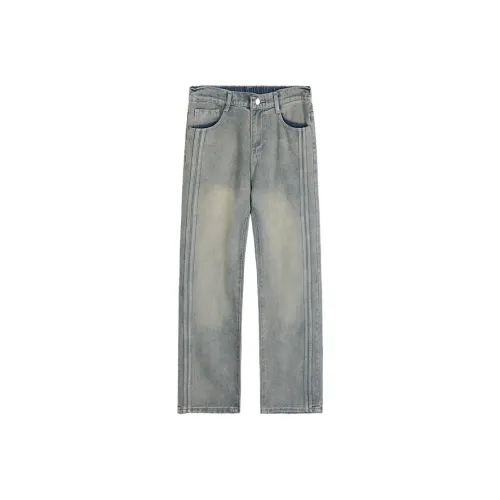 TONGXIANSEN Blue Men's Jeans TONGXIANSEN Синий Мужской Джинсы