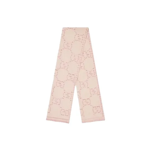 GUCCI Шерсть Шелковые Шарфы Женские Розовый