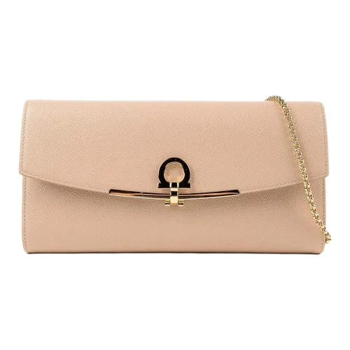 FERRAGAMO Сумка через плечо из коровьей кожи мини женская бежевая