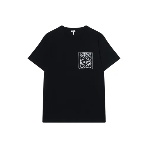 LOEWE Anagram Черные Мужские T-Рубашки