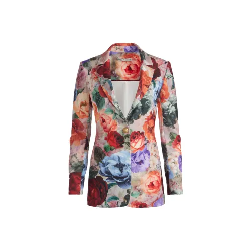 ALICE+OLIVIA BREANN Облегающий Длинный Блейзер Бизнес Костюм Женский