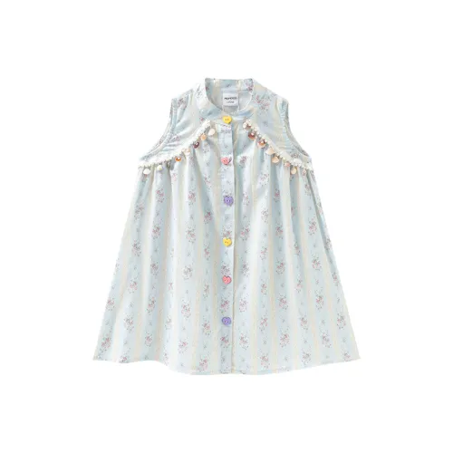 Mami Macca Полные С принтом Платья для девочек