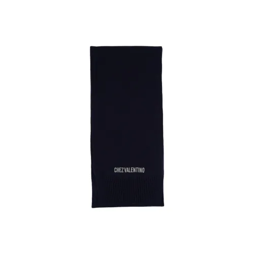 Valentino Cotton Knit Шарфы Мужской Черный