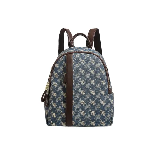 TTaG．baG ПВХ Рюкзак Стандартный Женский Синий