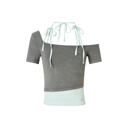 UENA Серый Зеленый В наличии Женские T-рубашки