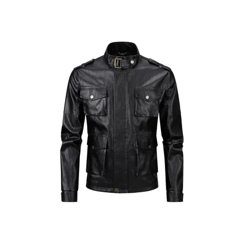 JNJK Унисекс Кожаные куртки