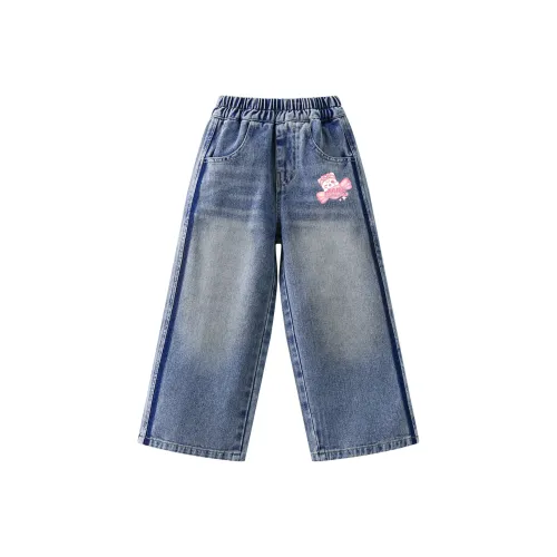 FAIRWHALE Цветовые блоки Джинсы с широкими штанинами 1 упаковка Детские